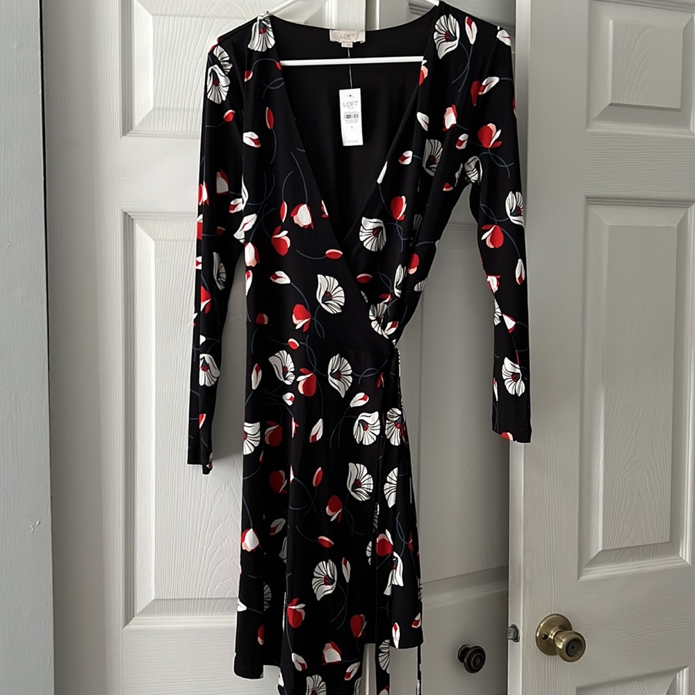 Loft - Floral Wrap Dress NWT - S